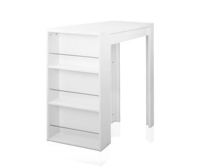 SHIRLEY 3 LEVEL BAR TABLE - WHITE