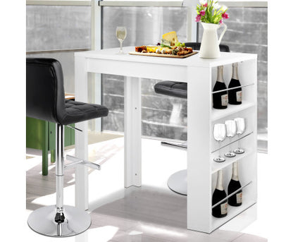 SHIRLEY 3 LEVEL BAR TABLE - WHITE