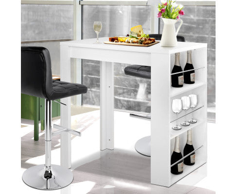 SHIRLEY 3 LEVEL BAR TABLE - WHITE