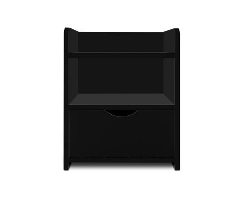 SITIO ONE DRAWER BEDSIDE TABLE (FURNI-C-BS-TOGO-BK) - BLACK