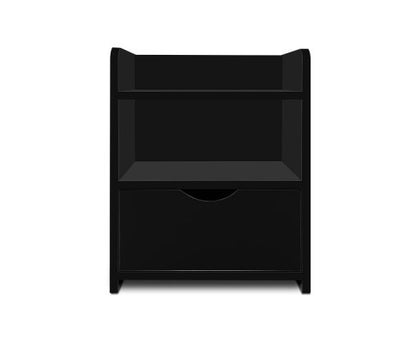 SITIO ONE DRAWER BEDSIDE TABLE (FURNI-C-BS-TOGO-BK) - BLACK