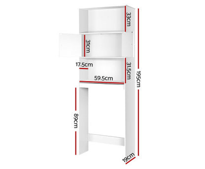 MORPHEUS BATHROOM STORAGE CABINET - WHITE