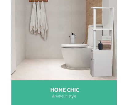 MORPHEUS FREESTANDING BATHROOM STORAGE CABINET - WHITE