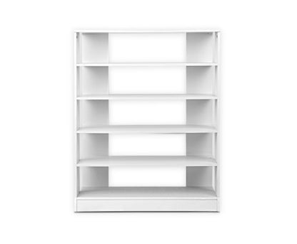 CACAU 6 - TIER SHOE CABINET 960(H) - (FURNI-C-SHOE-R5-WH) - WHITE