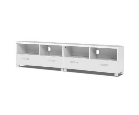 HAMILTON 4 DRAWERS 4 DOORS 1800(L) ENTERTAINMENT UNIT – WHITE
