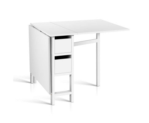 JENNARD ADJUSTABLE DINING TABLE - WHITE