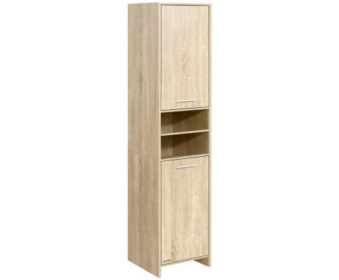 EVANDER BATHROOM STORAGE TALL CABINET - NATURAL