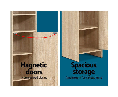 EVANDER BATHROOM STORAGE TALL CABINET - NATURAL