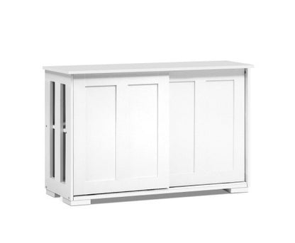 SANIBEL 2 DOOR SIDEBOARD CABINET - 630(H) X 990(W) X 330(D) - WHITE