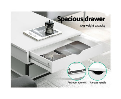 SPARROW LIFT-UP COFFEE TABLE - WHITE