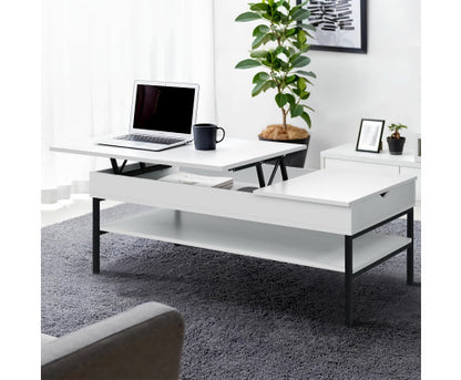 SPARROW LIFT-UP COFFEE TABLE - WHITE