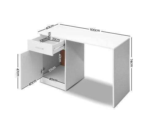 ARINA  OFFICE COMPUTER DESK - WHITE