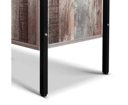 KELLAN INDUSTRIAL SIDEBOARD WITH 2 DOORS & 3 DRAWERS - NATURAL