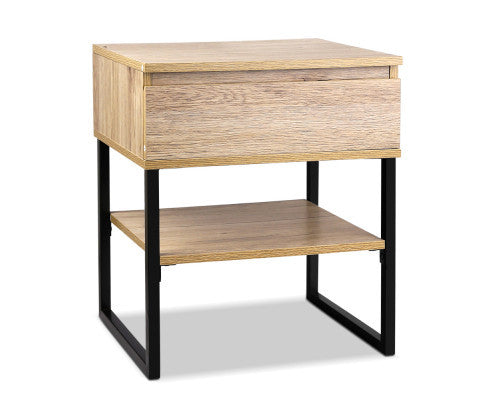 JEPERSON 1 DRAWER  BEDSIDE TABLE - AS PICTURED