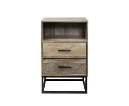 KELLAN 2 DRAWER BEDSIDE TABLE - AS PICTURED