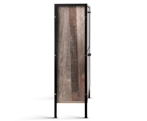 ASRINA  12 PAIR WOODEN VINTAGE SHOE RACK STORAGE  CABINET - WOOD