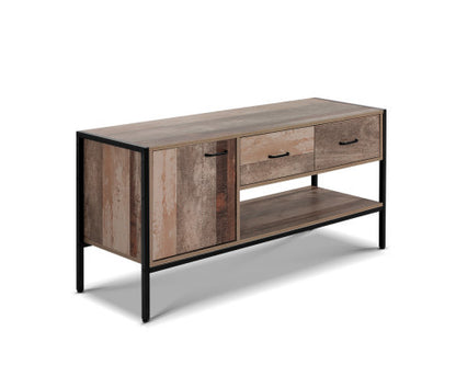 KELLAN TV ENTERTAINMENT UNIT 1240(W) - DARK WOOD & BLACK