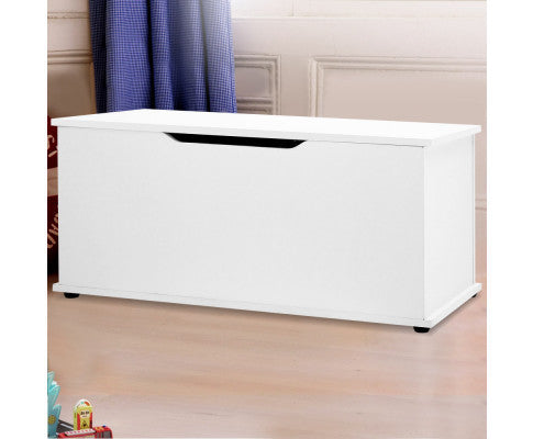 RAELIAN BLANKET BOX OTTOMAN STORAGE - 400(H) x 920(D) - WHITE
