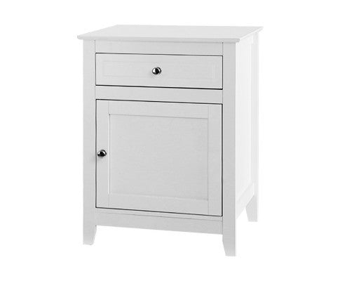 Calliope Bedside Table - White