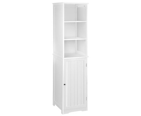 FLAVIAN BATHROOM STORAGE TALL CABINET - WHITE