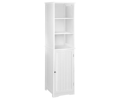 FLAVIAN BATHROOM STORAGE TALL CABINET - WHITE