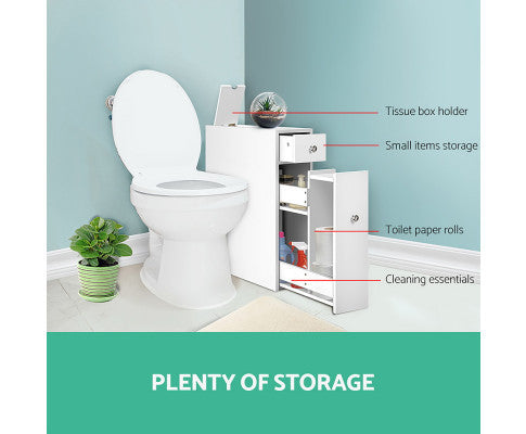 PHAENNA BATHROOM STORAGE CABINET - WHITE
