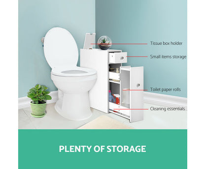 PHAENNA BATHROOM STORAGE CABINET - WHITE