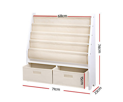 KENDRA 4 TIER KIDS BOOKSHELF - AS PICTURED