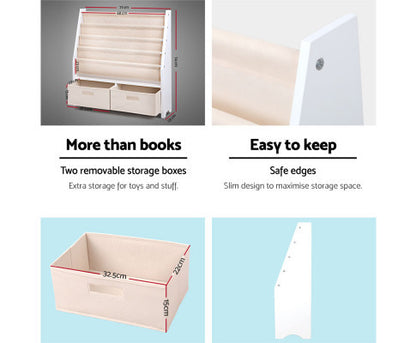 KENDRA 4 TIER KIDS BOOKSHELF - AS PICTURED