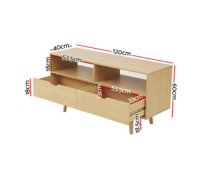 ASTRAEA TV CABINET ENTERTAINMENT UNIT 1200(W) -  NATURAL