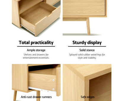 ASTRAEA TV CABINET ENTERTAINMENT UNIT 1200(W) -  NATURAL