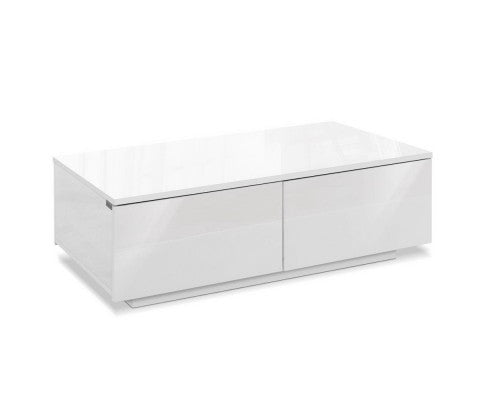 HAMILTON 4 DRAWER COFFEE TABLE  - HIGH GLOSS WHITE