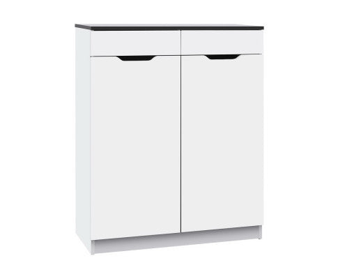 HAMILTON SHOE CABINET STORAGE - HIGH GLOSS WHITE