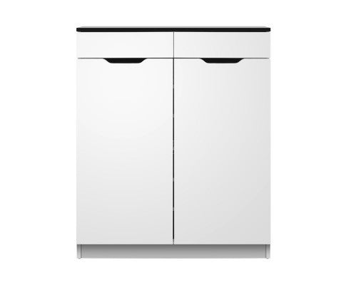 HAMILTON SHOE CABINET STORAGE - HIGH GLOSS WHITE
