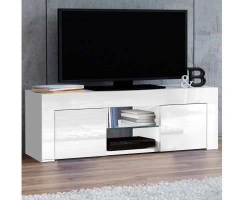 Hamilton TV Cabinet Entertainment Unit - 350(H) X 1300(W) - High Gloss White
