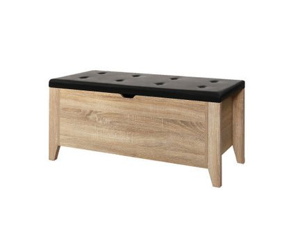 HESTER OTTOMAN STORAGE BOX - OAK