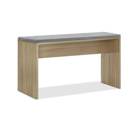 LENNOX DINING BENCH WITH UPHOLSTERED SEAT - OAK