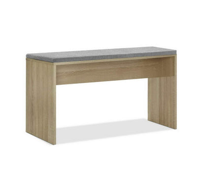 LENNOX DINING BENCH WITH UPHOLSTERED SEAT - OAK