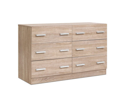 ALREY 6 DRAWER DRESSER - WOOD