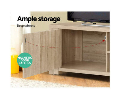 JOHNSON TV ENTERTAINMENT UNIT - 450(H) x 1600(W) - OAK