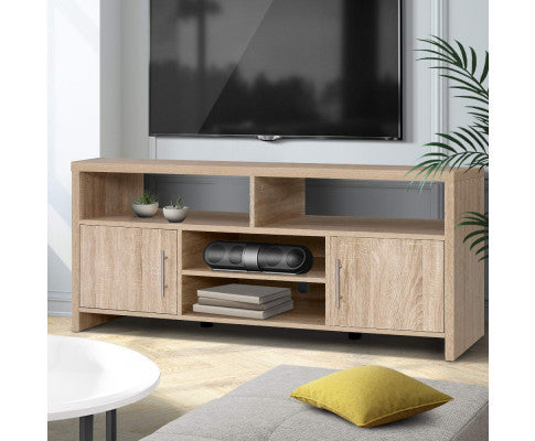 LENNY 2 DOOR TV ENTERTAINMENT UNIT - OAK