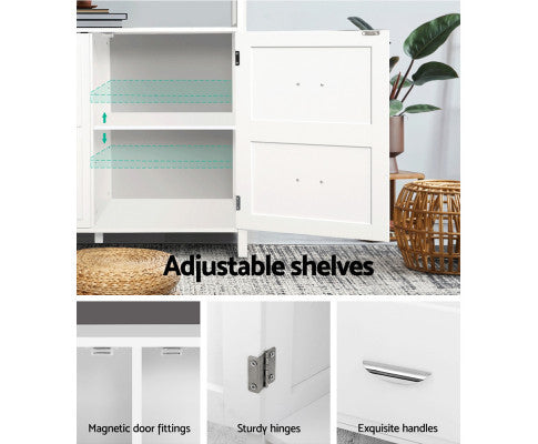 ARABELLA 2 DOOR BUFFET SIDEBOARD - WHITE
