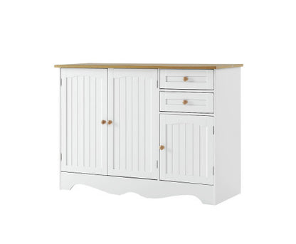 ARABELLA  2 DRAWER/ 3 DOOR SIDEBOARD - 780(H) x 1100(W) x 400(D) - WHITE