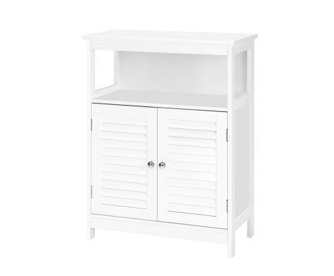 RAELIAN 1 OPEN SHELF / 2 DOOR BUFFET SIDEBOARD CABINET - WHITE