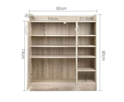 JENNY 2 DOOR SHOE CABINET COLLECTION - ASSORTED COLOURS