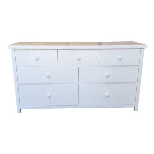 FEDERATION (AUSSIE MADE) LOWBOY WITH 7 DRAWERS - 790(H) x 1500(W) - ASSORTED PAINTED COLOUR