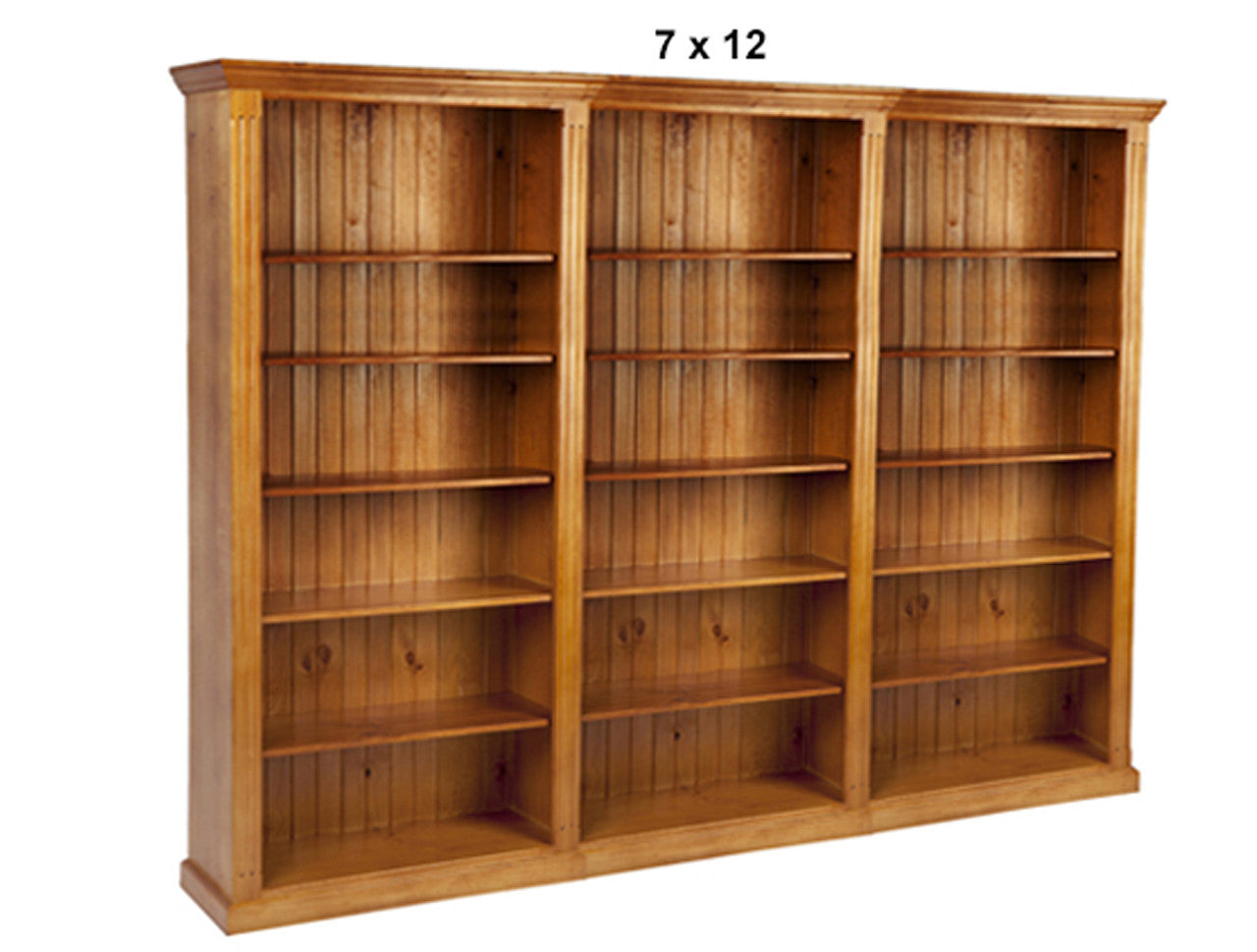 FEDERATION (AUSSIE MADE) BOOKCASE - (4 SECTIONS) PIGEON PAIRED COLLECTION - ASSORTED STAINED COLOURS - STARTING FROM $2199