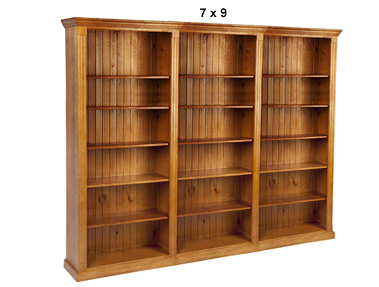 FEDERATION (AUSSIE MADE) BOOKCASE - (4 SECTIONS) PIGEON PAIRED COLLECTION - ASSORTED STAINED COLOURS - STARTING FROM $2199