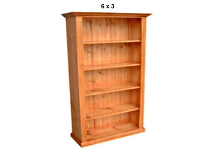 FEDERATION DELUXE (AUSSIE MADE) HIGHLINE BOOKCASE WITH TWIN GROOVED 70MM FACINGS COLLECTION - ASSORTED STAINED COLOURS - STARTING FROM $799
