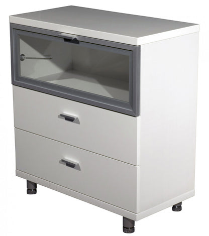 FELICIA ENTERTAINMENT UNIT -850(H) x 770(W) - HIGH GLOSS WHITE